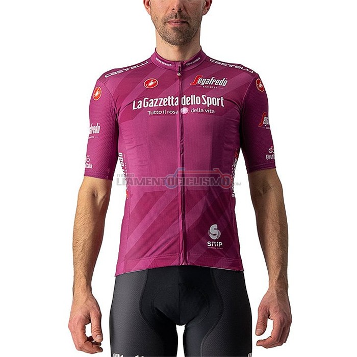 Abbigliamento Ciclismo Giro d'Italia Manica Corta 2021 Fuxia